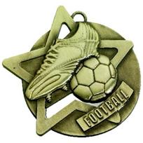 Medalis SM1 Futbolas - 65 mm - Auksinė