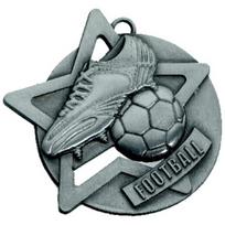 Medalis SM1 Futbolas - 65 mm - Sidabrinė