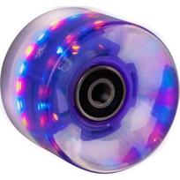 Šviečiantis Penny Board ratukas 60 x 45 mm su ABEC 7 guoliais - Tamsiai violetinė