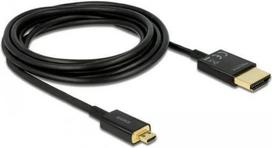 Kabel Delock HDMI Micro - HDMI 3m Black (84784) | 84784 | 4043619847846