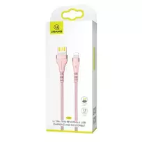 USAMS SJ360 data transfer and charging cable | USB-A to Lightning | 10W | 1.2m | pink