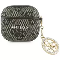 GUESS Etui 4G Rhinestone Charm for AirPods 4, Brown