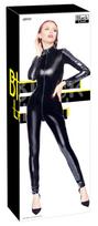 Black Level Vinyl Jumpsuit long L Seksuali lateksinė apranga