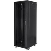Lanberg Laisvai stovintis stovas 19" 37U FF01-6837-12B, 600mm, 800mm, 800kg, 4 ventiliatoriai, Grūdintas stiklas, Plienas