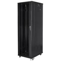 Lanberg Rack spinta 19" 42U 600x1000mm juoda FF01-6042-12B, 600x1000x2047.5mm, 115.5kg, 800kg, 4 ventiliatoriai, IP20