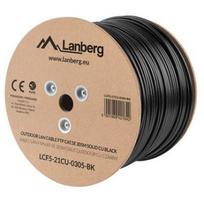Lanberg Kabelis FTP Cat.5E CU LCF5-21CU-0305-BK, 305m, Cu, F/UTP, 100Ω±15, iki 100MHz, juodas
