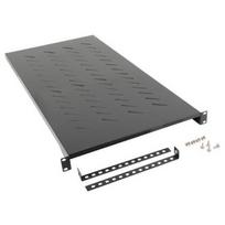 Lanberg Lentyna 19" 1U AK-1013-B, 483x900mm, 25kg, juoda RAL9004, montavimas priekyje ir gale