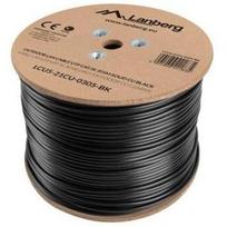 Lanberg UTP kabelis LCU5-12CU-0305-BK, 305m, Cu, U/UTP, juodas
