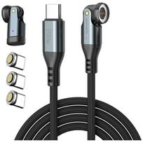4smarts USB-C Cable 540° Magnetic GravityCord 240W Cable Set 1.8m black