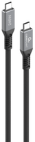 Gembird Kabelis Premium USB4 240W Type-C Male to Type-C Male 0.3m