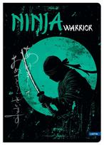 Sąsiuvinis LASTVA Ninja Warrior, A5+, 80 g/m2, 12 l., langeliais, įv. rūšių