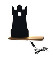 Candellux vaikiškas sieninis LED šviestuvas Tower 21-85030, juodas/rudas