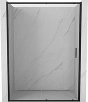 Mexen Exo stumdomos dušo durys 130 cm, skaidrios, juodos - 8151-130-000-70-00, 130x200