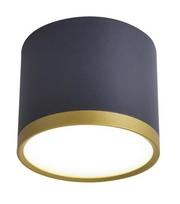 Candellux lubinis LED šviestuvas Tuba, juodas/auksinis