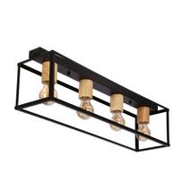 Candellux lubinis šviestuvas Retro 34-00798, juodos/medžio spalvos