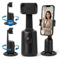 Telefono laikiklis Automatinis 360° pasukamas telefono trikojis su veido ir gestų sekimu – išmanusis stabilizatorius filmavimui ir vaizdo skambučiams