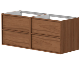 Vonios spintelė Kame HOME, BUC/12-3DR-DB/N11-HM, 120 cm, Varinio ąžuolo faneruotė