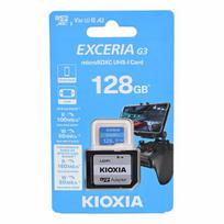 Atminties kortelė telefonui KIOXIA Exceria G3 128GB microSDXC UHS-I U3 V30 A2 su adapteriu