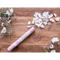Konfeti patranka Rožių žiedlapiai, baltos spalvos, 40 cm, 1 vnt