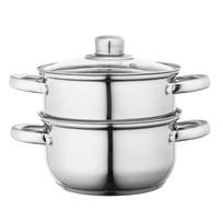Garų puodas FABIO ALTOM DESIGN, 18 cm, nerūdijančio plieno, 3 dalių