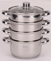 Garų puodų rinkinys 5 vnt., 24 cm, 5 l, tinka indukcijai ir dujoms