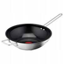 Wok keptuvė TEFAL Nordica 28 cm, plieninė, indukcijai, keramikinė danga