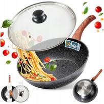 Wok keptuvė GRANITE, 28 cm, su dangčiu