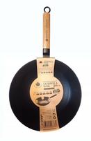 Lietinis ketaus wok keptuvė indukcinėms ir dujinėms viryklėms, 30 cm, medinė rankena, 14515