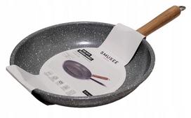 Wok keptuvė su medine rankena Smukee, nelipni, 24 cm