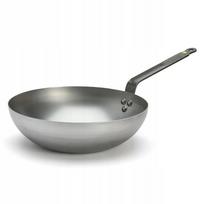 Wok keptuvė de Buyer Mineral B, 28 cm, 3 l, anglinis plienas, indukcinė, pagaminta Prancūzijoje