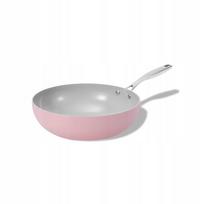 Wok keptuvė Elmich Vital, keramikinė, 26 cm, rožinė