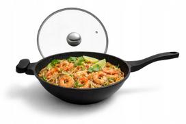Wok keptuvė su dangčiu, 32 cm, tinka indukcinei kaitlentei