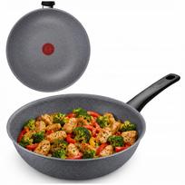 WOK keptuvė TEFAL Mineral+, 28 cm, kieto akmens danga