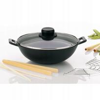 Liejinio ketaus WOK keptuvė MINI 24 cm, 5 dalių rinkinys