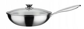 Wok keptuvė su stikliniais dangčiu GSW Asia, 32 cm