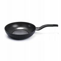 Wok keptuvė 28 cm Moneta Nova, indukcinėms ir dujinėms viryklėms, aliuminė, nelipni danga, pagaminta Italijoje