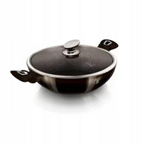 Wok keptuvė su granito danga 30 cm 4 l Berlinger Haus BH-7115, juoda