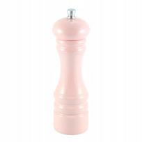 Medinis pipirų ir prieskonių malūnėlis PASTEL LIGHT PINK, 18 cm, plieninis mechanizmas