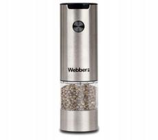 Elektrinis pipirų ir druskos malūnėlis Webber MK20B, veikia su baterijomis