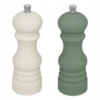 Prieskonių malūnėlių rinkinys, 2 vnt., plastikiniai, 17,5 cm, 6 cm skersmens