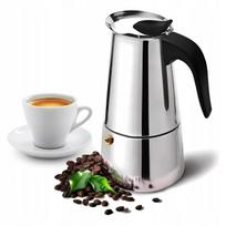 Espresso kavinukas Kwalux, 200 ml, 4 puodeliams, tinka dujinei viryklei