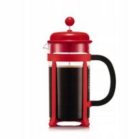 Kavinukas Bodum Java, 1 l, stiklinis, raudonas, 8 puodeliams
