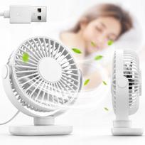 Stalinis USB ventiliatorius TOPK K62C, baltas, tylus