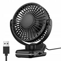 Stalinis mini ventiliatorius su segtuku TOPK, tylus, USB, lankstus, nešiojamas