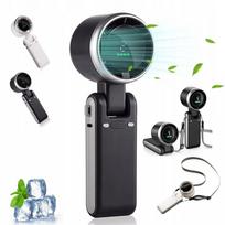 Nešiojamas rankinis ventiliatorius, 5 greičių, iki 12 val. veikimo, įkraunamas USB-C