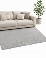 Kilimas SHAGGY LIGHT GREY, 200x300 cm, šviesiai pilkas, minkštas, 6 spalvos, svetainei