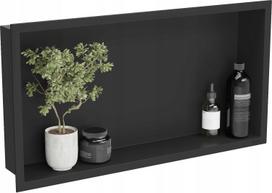 Dušo lentynėlė Mexen X-Wall-R, juoda, 60x30
