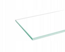 Stiklinė lentyna voniai, 50x10 cm, skaidrus 4 mm float stiklas