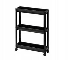 Vonios vežimėlis IKEA VESKEN, juodas