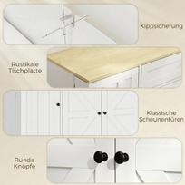 Komoda 100x40x81 cm Balta MDF